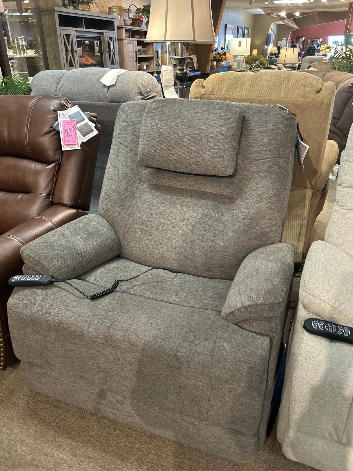 Zecliner Model 2 Power Lift Recliner with Power Headrest and Lumbar, Heat and Massage