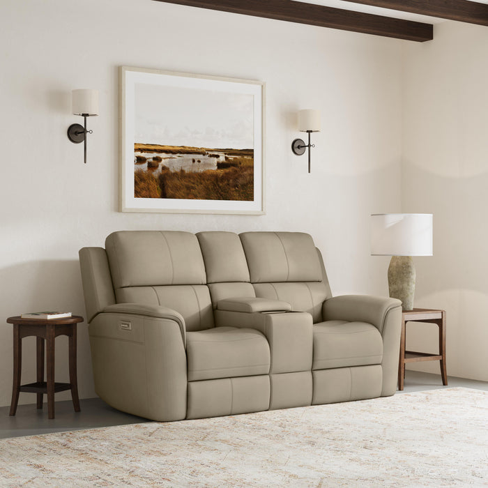 Henry Triple Power Fully Loaded Reclining Loveseat ON DISPLAY IN SHOWROOM