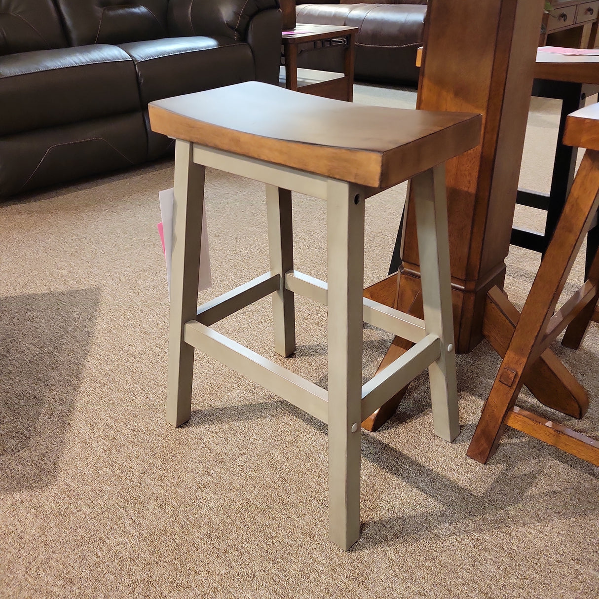 Barnwell 24" Saddle Barstool