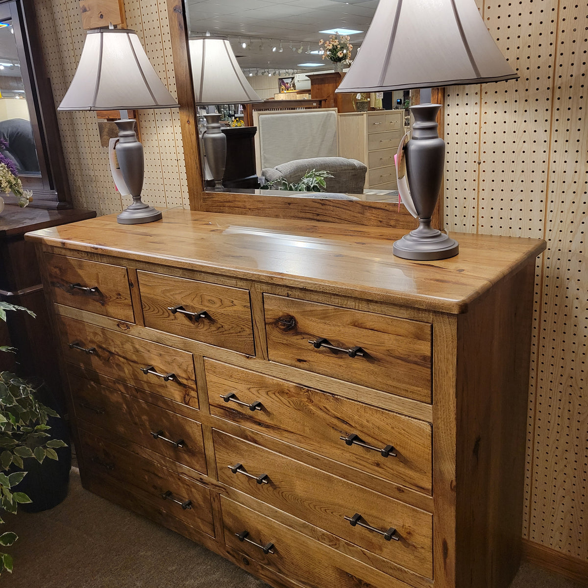 Doyle Amish Collection - 9 Drawer Dresser Hickory Timlin's Furniture & Mattress Doyle Amish Collection - 9 Drawer Dresser Hickory Timlin's Furniture & Mattress