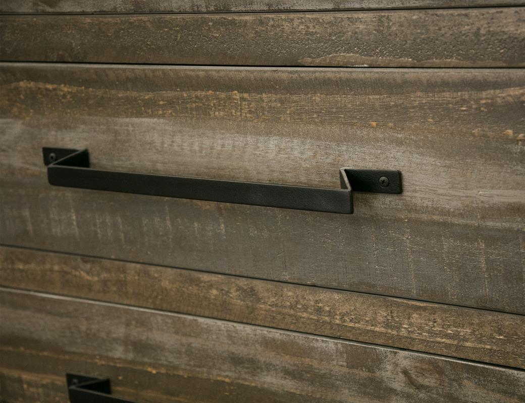 Loft Brown Collection 3 Drawer Pier / Bookcase