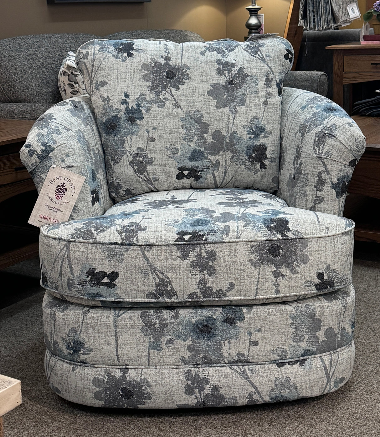 7403 Swivel Barrel Chair
