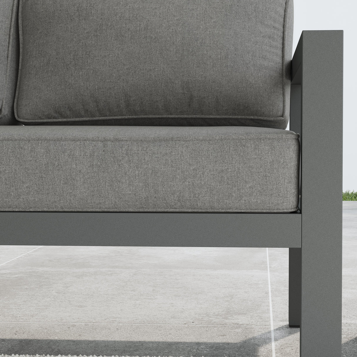 Homestyles Outdoor Aluminum Sofa 4-Piece Set 6730-30-10D-21