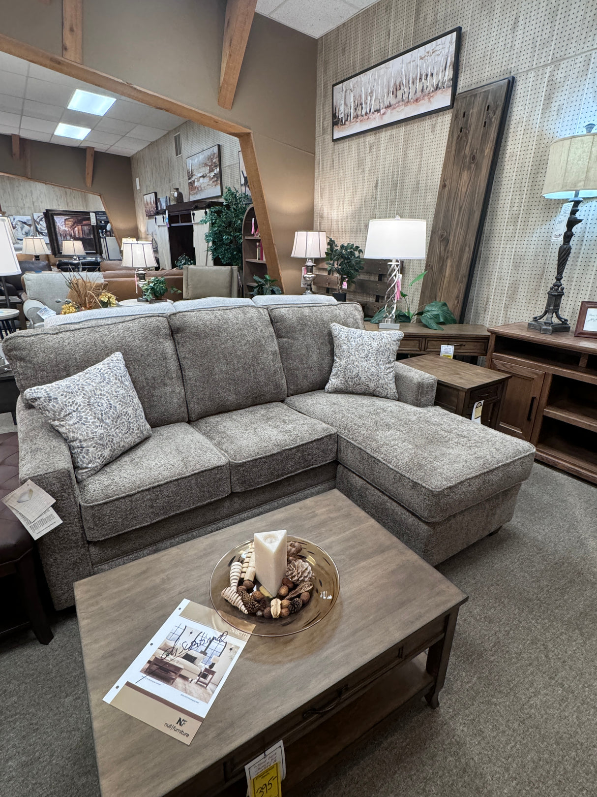 8579 Sofa lounger W/ Float Ottoman