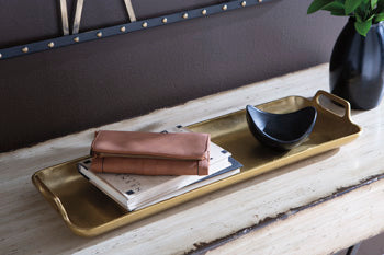 Tray Posy Gold Finish