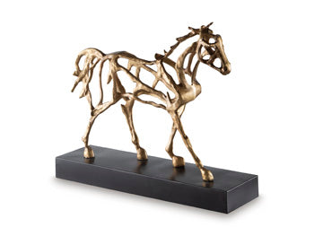 Sculpture Grainville Antique Gold Finish