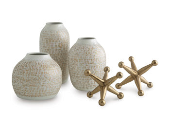 Accessory Set (5/CN) Vinburn White/Gold Finish