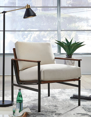 Accent Chair Tilden Ivory/Brown