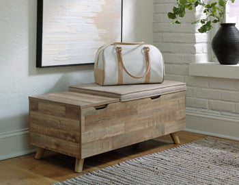 Storage Bench Gerdanet Beige/Brown