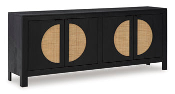 Accent Cabinet Cliffiings Black/Natural
