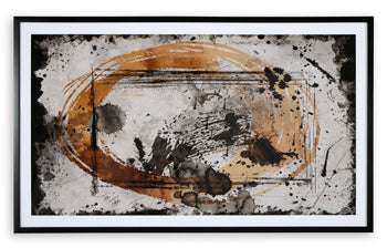 Wall Art Clefting Black/Caramel/Tan