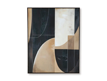 Wall Art Ewanford Black/Brown/Tan