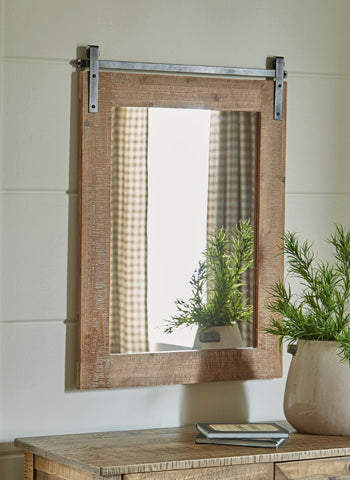 Accent Mirror Lanie Antique Brown