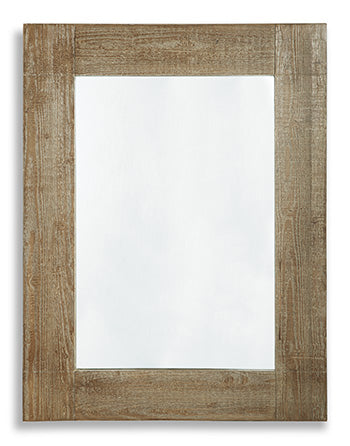 Accent Mirror Waltleigh Distressed Brown