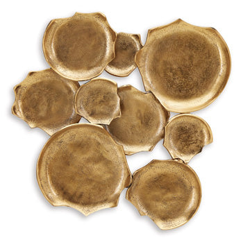 Wall Decor Gageton Antique Gold Finish