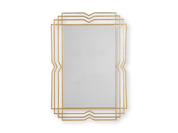 Accent Mirror Claybrook Gold Finish