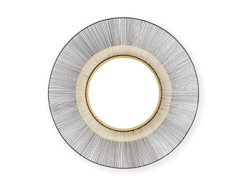Accent Mirror Dallmen Black/Gold Finish
