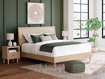 King Panel Footboard w/Rails Cielden Tan