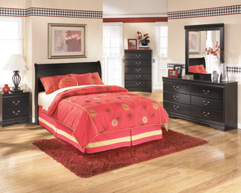 Full Sleigh Headboard Huey Vineyard Black