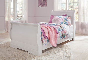 Twin Sleigh Footboard Anarasia White