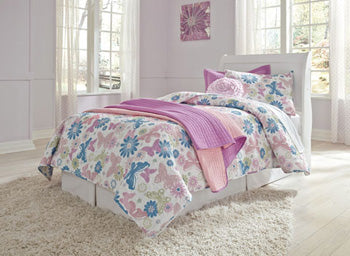 Twin Sleigh Headboard Anarasia White