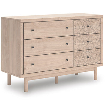 Six Drawer Dresser Arloster Tan