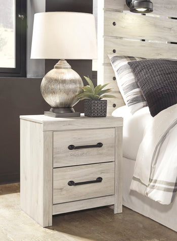 Two Drawer Night Stand Cambeck Whitewash