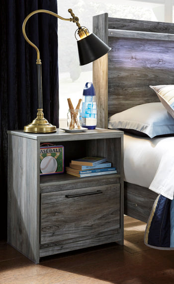 One Drawer Night Stand Baystorm Gray