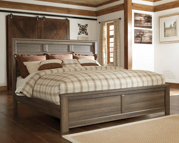 King/Cal King Panel Footboard Juararo Dark Brown