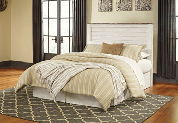 Queen Panel Headboard Willowton Whitewash