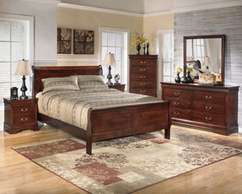 Two Drawer Night Stand Alisdair Reddish Brown