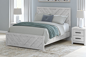 Queen Panel Rails Cayboni Whitewash