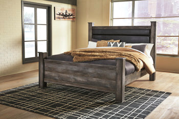 Queen Crossbuck/Poster Rails Wynnlow Gray