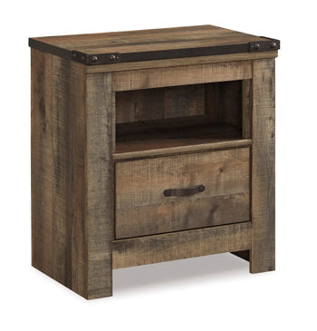 One Drawer Night Stand Trinell Brown
