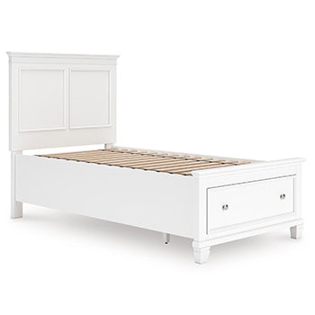 Twin Storage FTBD w/Roll Slats Fortman White