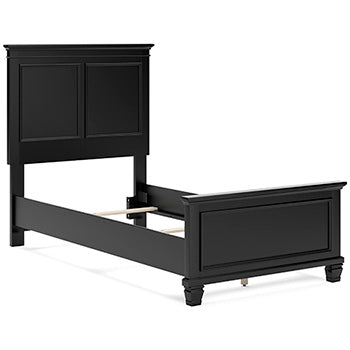 Twin Panel Footboard Lanolee Black