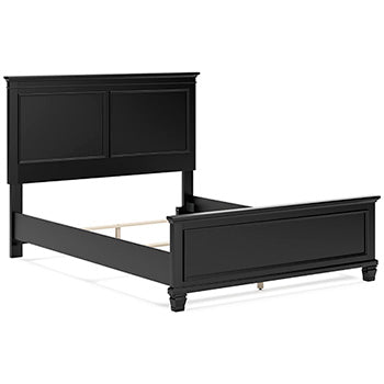 Queen Panel Footboard Lanolee Black