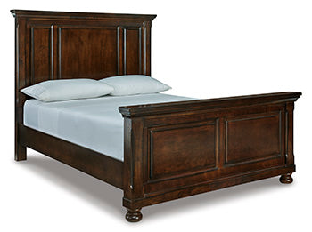 Queen Panel Rails Porter Rustic Brown