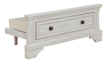 Twin Storage FTBD w/Roll Slats Robbinsdale Antique White