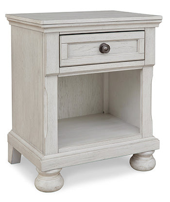One Drawer Night Stand Robbinsdale Antique White