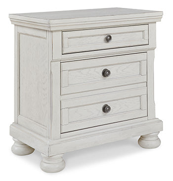 Two Drawer Night Stand Robbinsdale Antique White