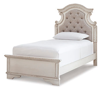 Twin Panel Rails Realyn Chipped White