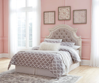Full UPH Panel Headboard Realyn Chipped White