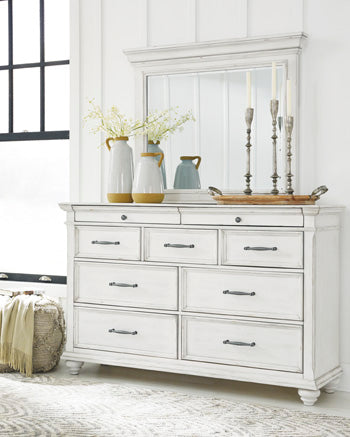 Bedroom Mirror Kanwyn Whitewash