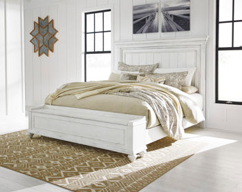 Queen Panel Rails Kanwyn Whitewash
