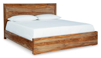 Cal King Panel Rails and Slats Dressonni Brown