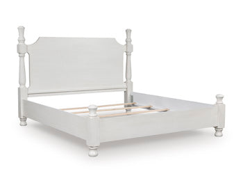 Queen/King Poster Rails Rowlenstown Antique White