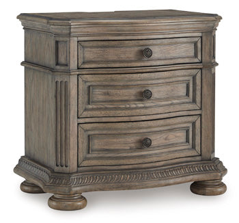 Three Drawer Night Stand Ardenfield Light Brown