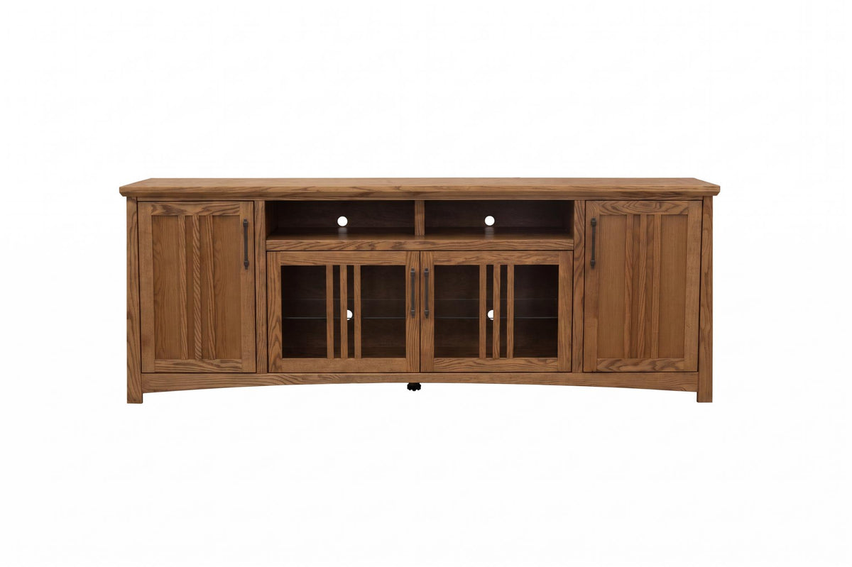 Craftsman 86" TV Console Fireplace