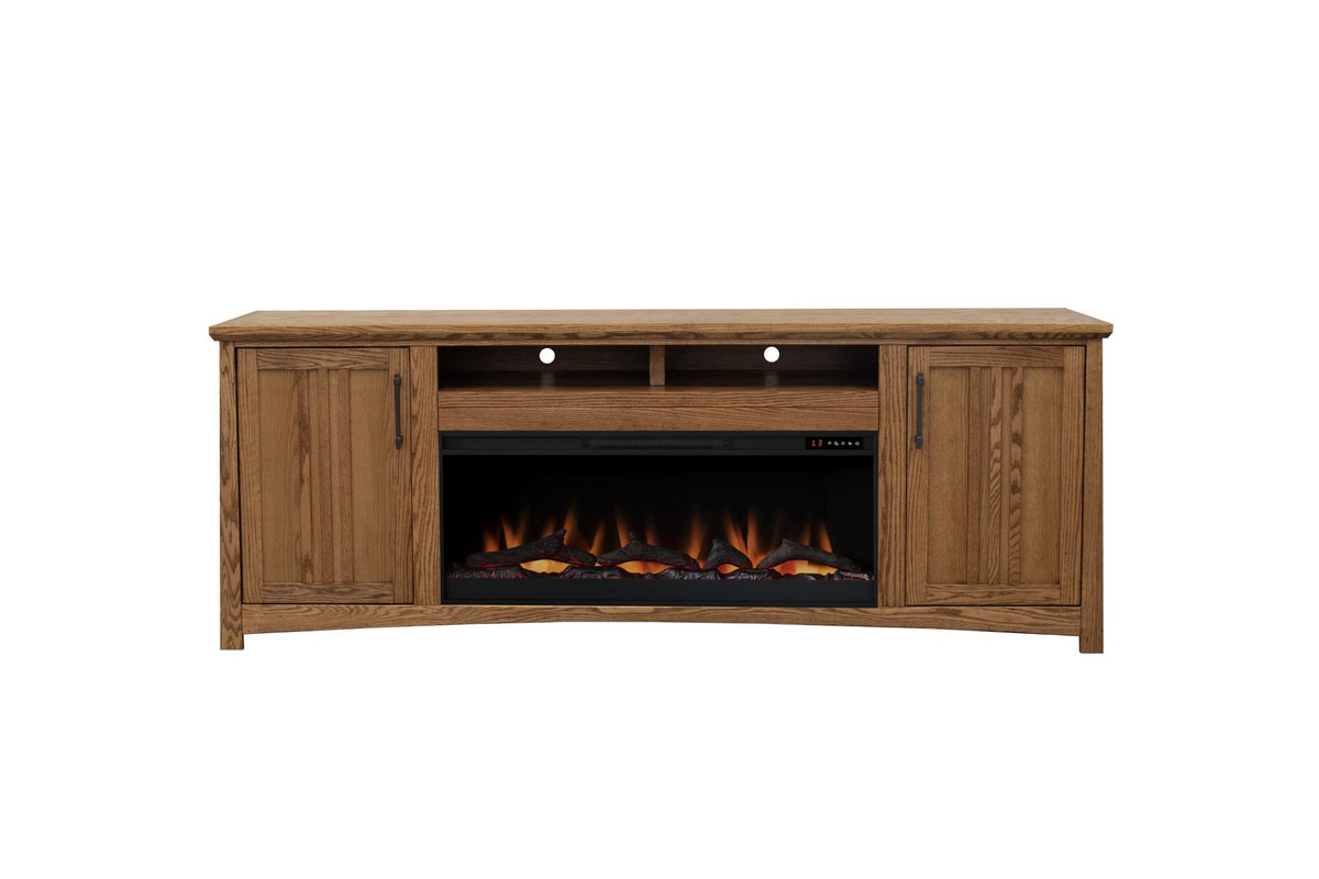 Craftsman 86" TV Console Fireplace